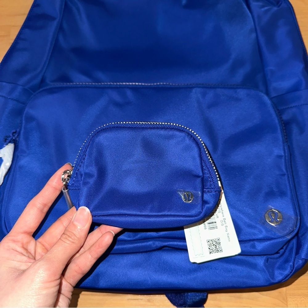 NWT Bundle Everywhere Backpack 22L + Nano Pouch Riverside Blue/Sheer Oak/Silver